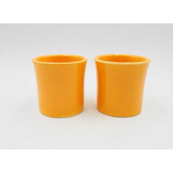 Fiesta Fiestaware Vintage Yellow Tom And Jerry Coffee Mug Ring Handle - Picture 5 of 10